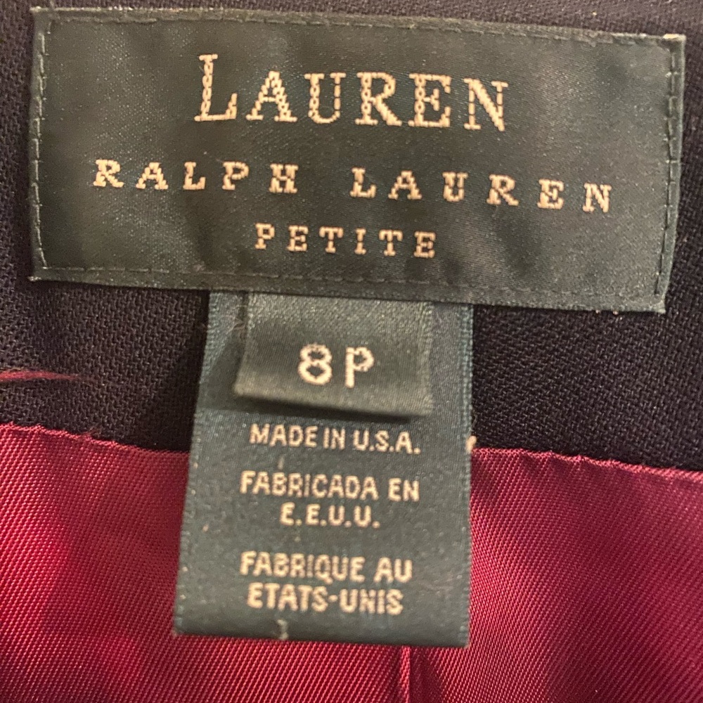 Vintage Ralph Lauren Navy Wool Blazer - Picture 8 of 9